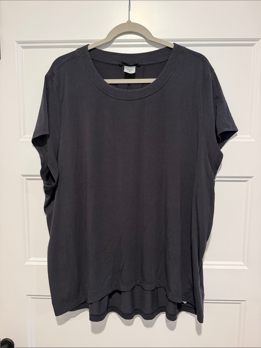 Athleta Black Short-Sleeve Women's Top